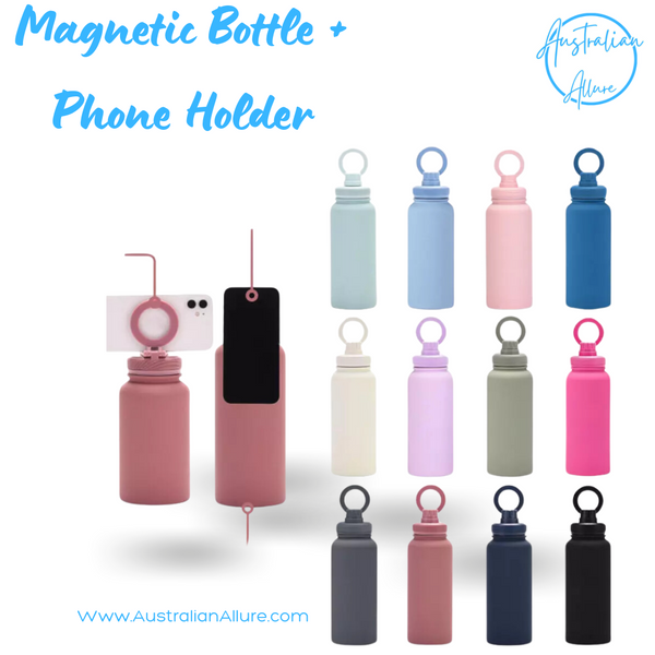 1.0L Magnetic Water Bottle + Phone Holder