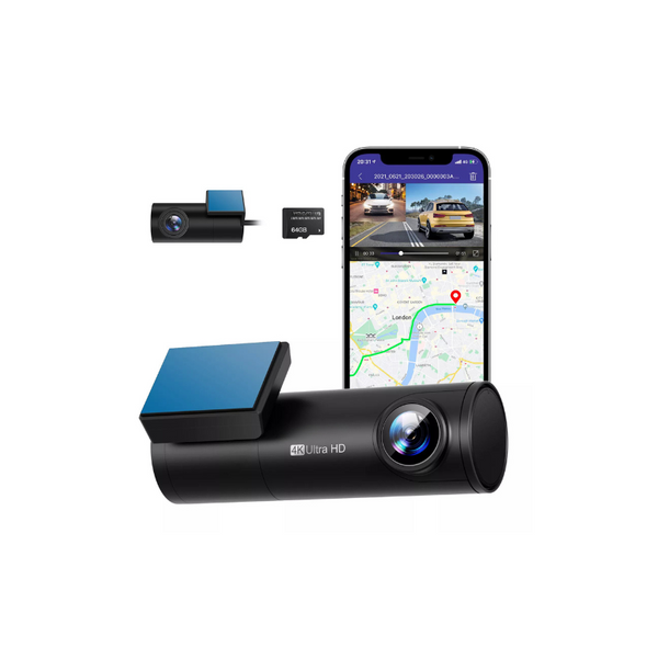 4K Ultra High Definition Dual Lens DashCam