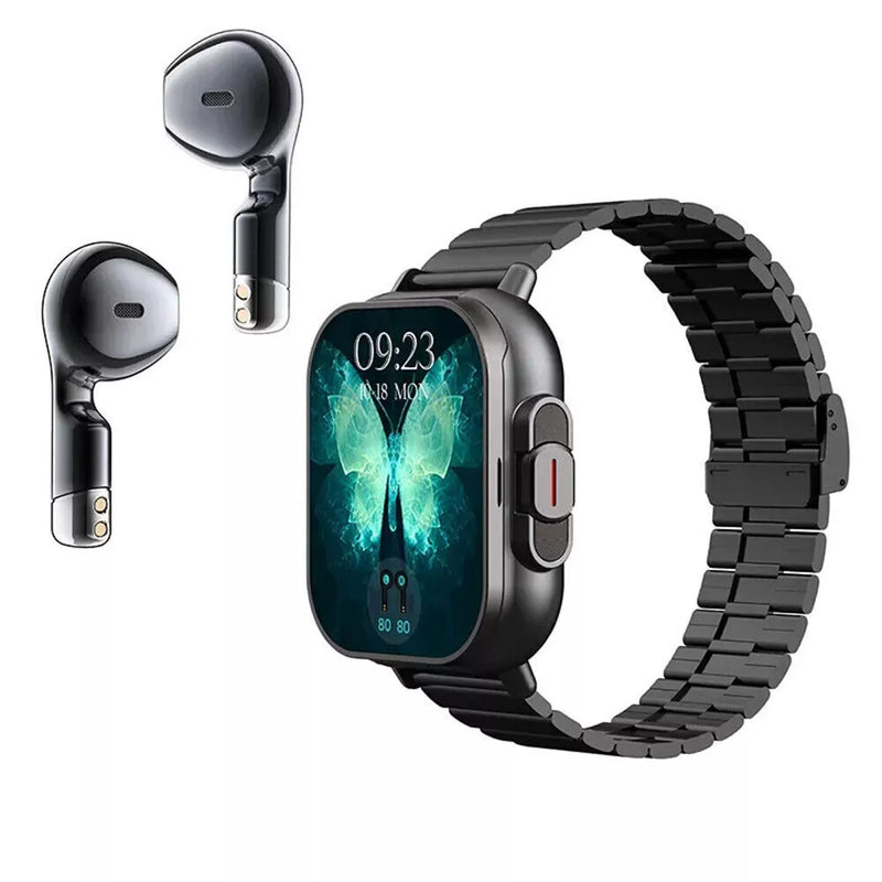 2-in-1 Smartwatch With Built-in Earbuds